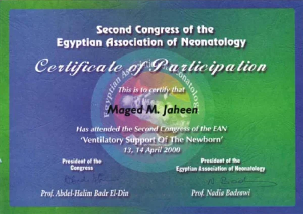 شهادات — منظم في مؤتمرات طب دولية — صفحة 1